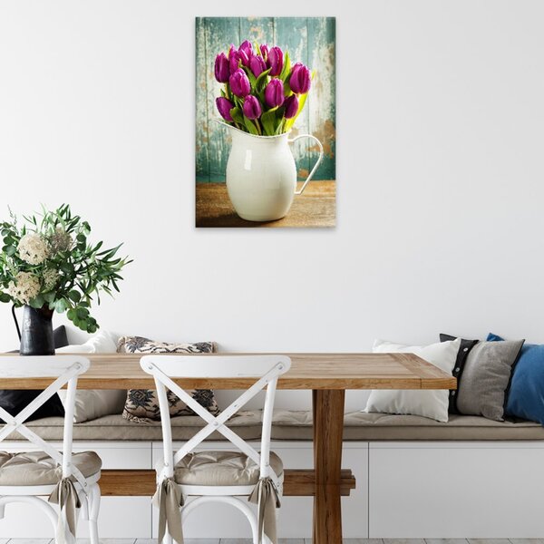 Obraz na plátně - Kytice tulipánů - 40x60 cm
