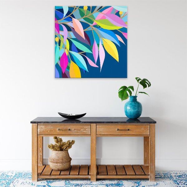 Obraz na plátně - Duhové listí - 40x40 cm - CZ výroba