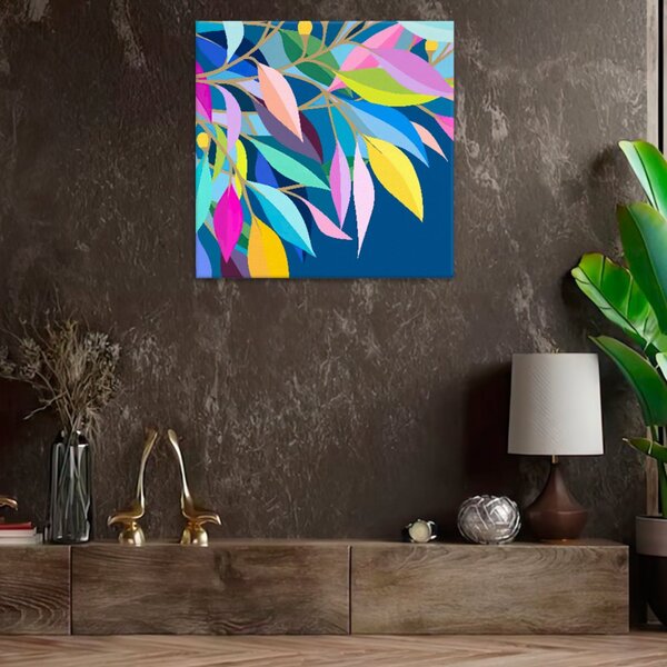 Obraz na plátně - Duhové listí - 40x40 cm - CZ výroba