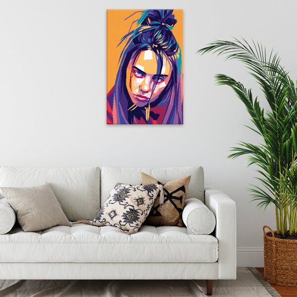 Obraz na plátně - Billie Eilish 02 - 40x60 cm - CZ výroba