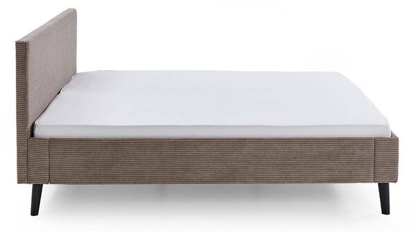 Luxusní čalouněná postel AVOLA Taupe 180x200 cm manželské dvojlůžko