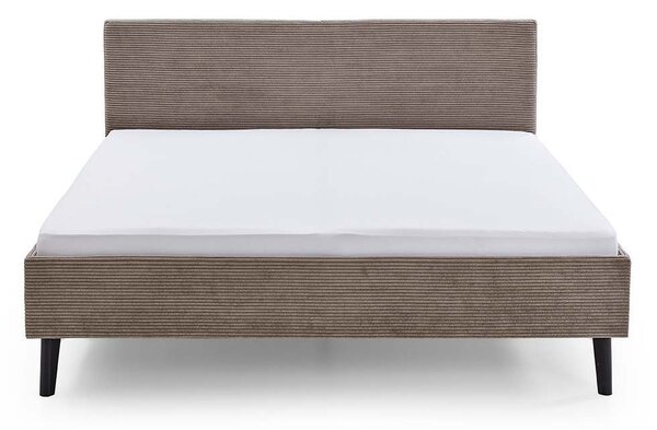 Luxusní čalouněná postel AVOLA Taupe 180x200 cm manželské dvojlůžko