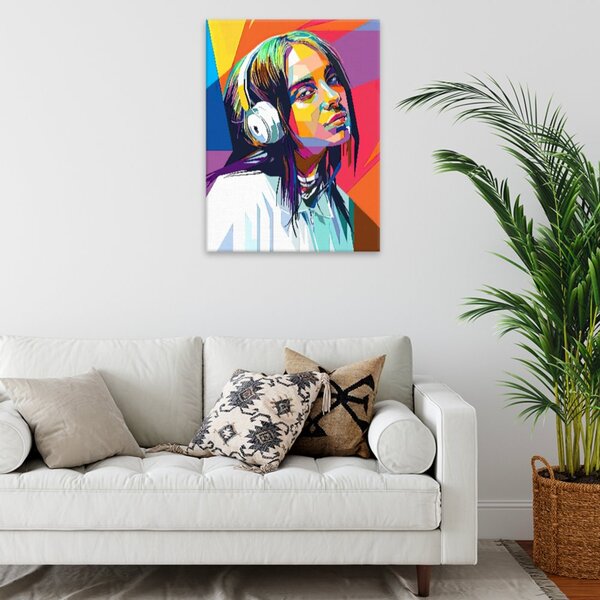 Obraz na plátně - Billie Eilish 01 - 30x40 cm - CZ výroba