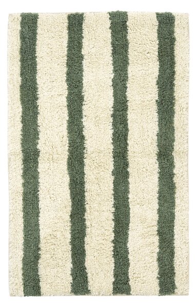 Koupelnová předložka Tufted Green Stripes 50 × 80 cm