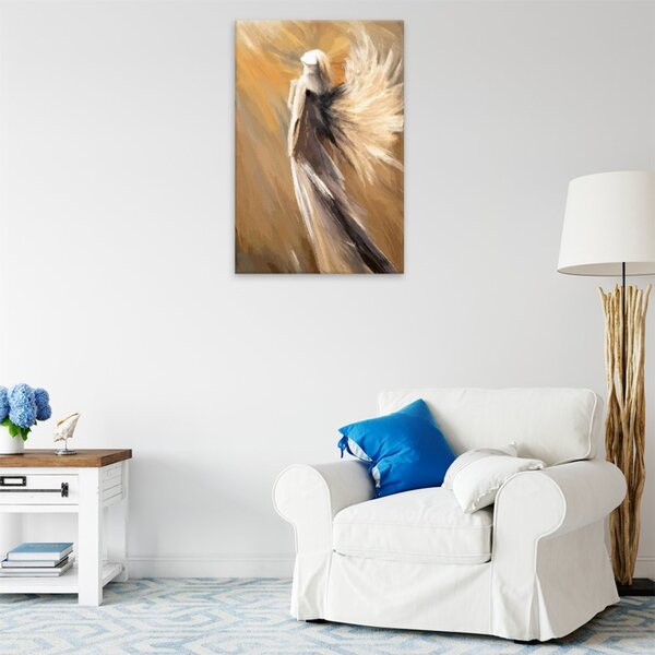 Obraz na plátně - Anděl v temnotě - 40x60 cm