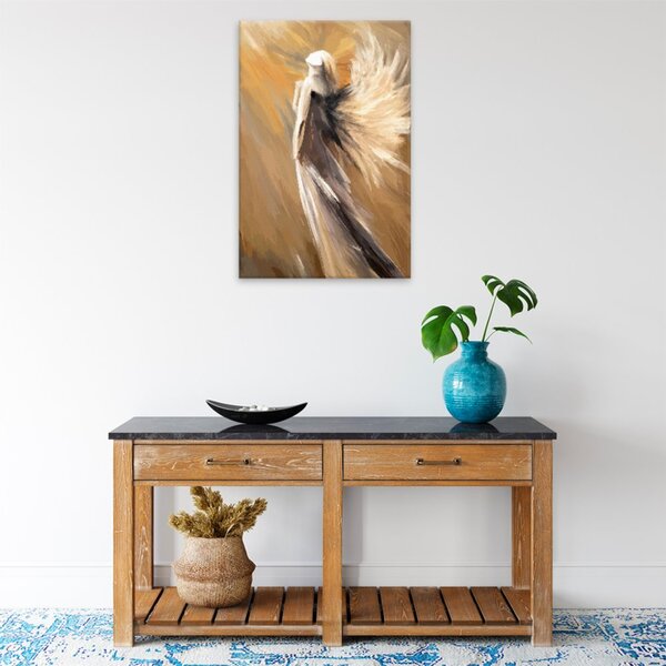 Obraz na plátně - Anděl v temnotě - 40x60 cm