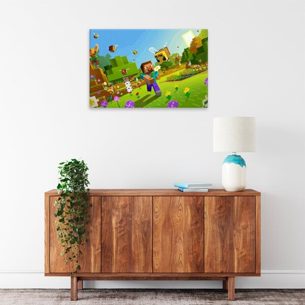 Obraz na plátně - Minecraft - 60x40 cm - CZ výroba