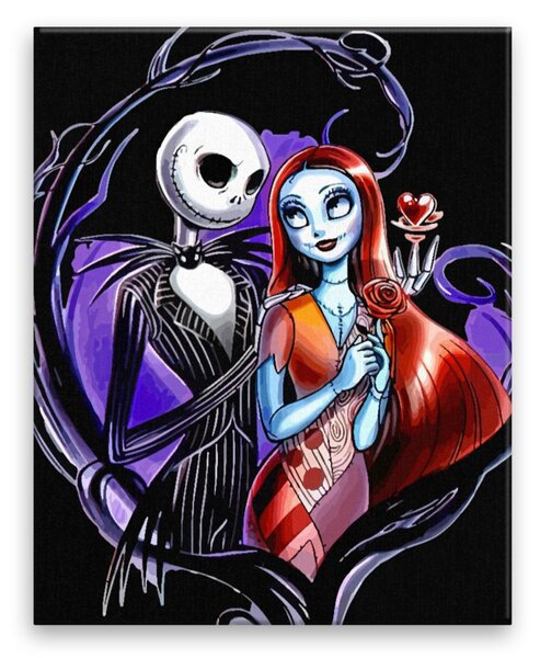Obraz na plátně - Jack a Sally - 40x50 cm - CZ výroba