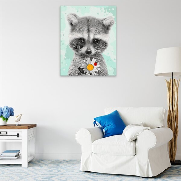 Obraz na plátně - Se sedmikráskou a beruškou - 40x50 cm