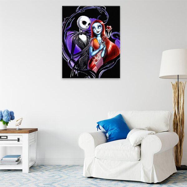 Obraz na plátně - Jack a Sally - 40x50 cm - CZ výroba