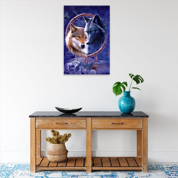 Obraz na plátně - Vlci ve snu - 40x60 cm - CZ výroba