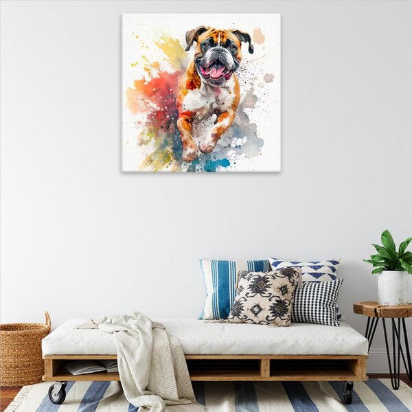 Obraz na plátně - Pes Vigo - 40x40 cm - CZ výroba