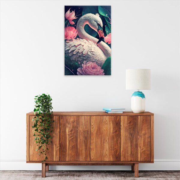 Obraz na plátně - Krásná labuť - 40x60 cm