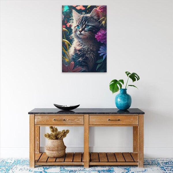 Obraz na plátně - Kocourek s modrýma očima - 40x60 cm