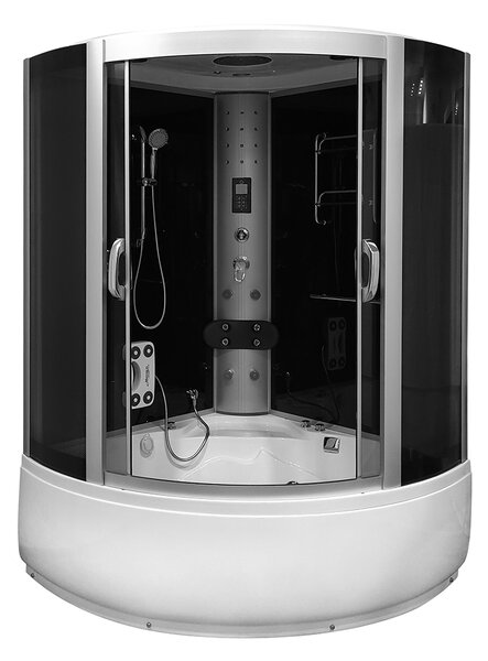 M-SPA - Kabinová SPA vana s hydromasáží a funkcí parní sauny 135 x 135 x 220 cm