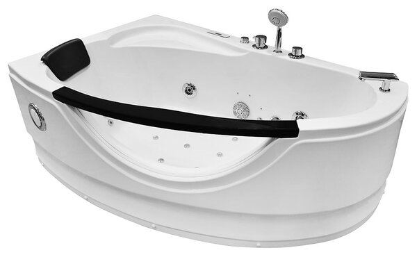 M-SPA - Koupelnová vana levá s hydromasáží 0024 pro 1 osobu 169 x 90 x 56 cm