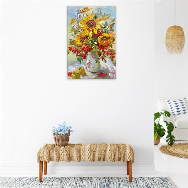 Obraz na plátně - Podzimní váza - 40x60 cm