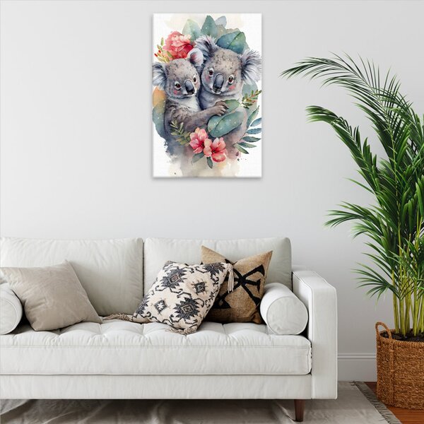 Obraz na plátně - Koalí objetí - 40x60 cm - CZ výroba