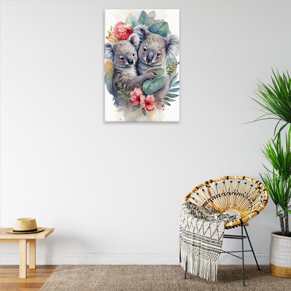Obraz na plátně - Koalí objetí - 40x60 cm - CZ výroba