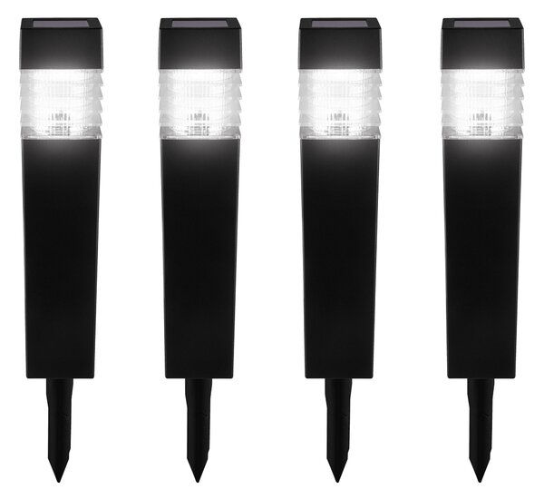 Livarno® Solární LED svítidlo, 4dílná sada (obdélník) (100397671001)
