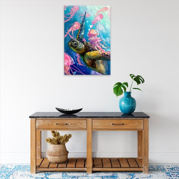Obraz na plátně - Kareta s medúzou - 40x60 cm