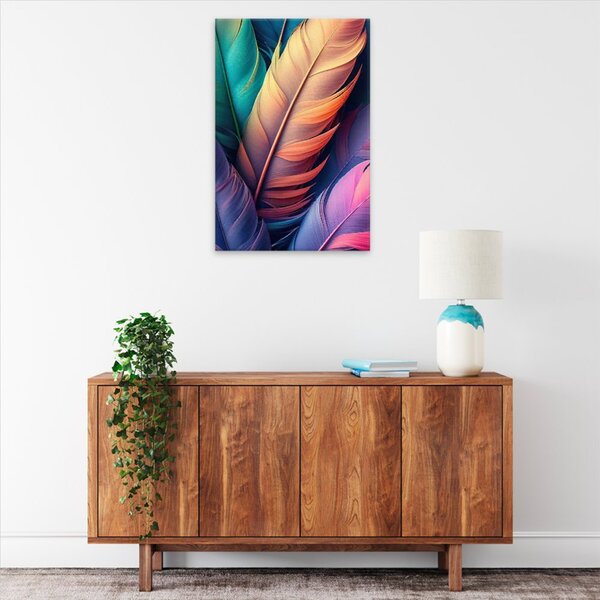 Obraz na plátně - Pírka - 40x60 cm - CZ výroba