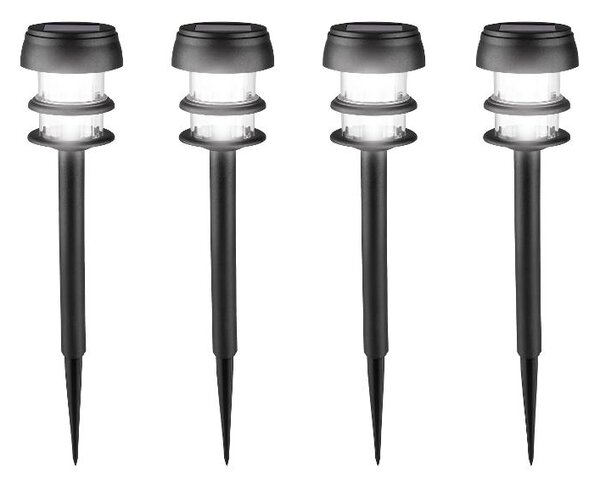 Livarno® Solární LED svítidlo, 4dílná sada (úzký) (100397671002)