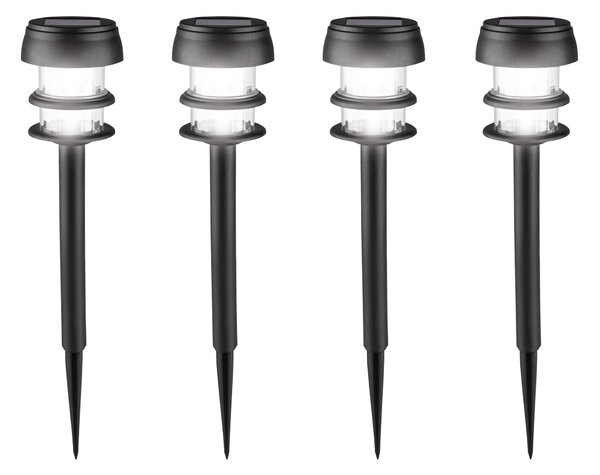 Livarno® Solární LED svítidlo, 4dílná sada (úzký) (100397671002)