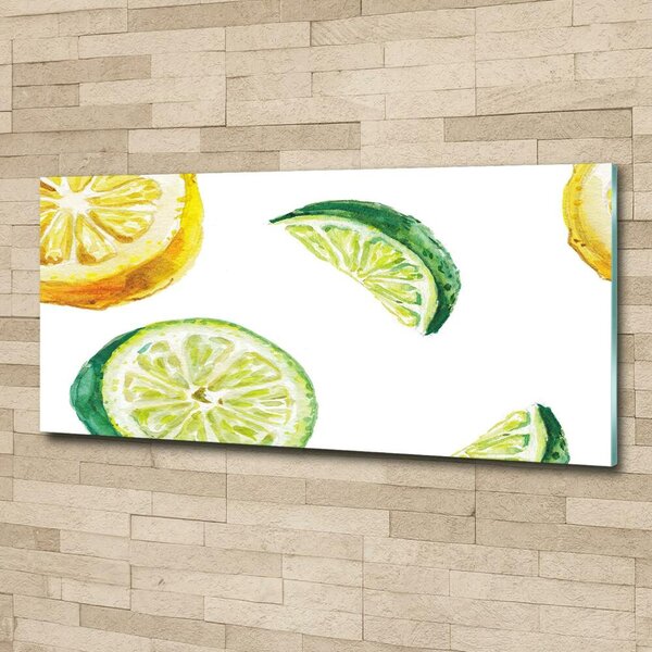 Fotoobraz na skle Citron a limetka osh-67543489