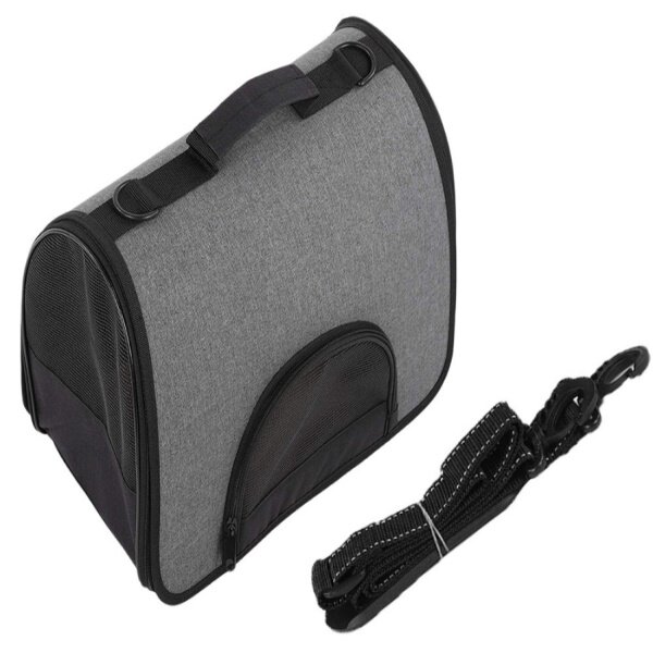 Přepravní taška pro kočky 41 cm - šedá
