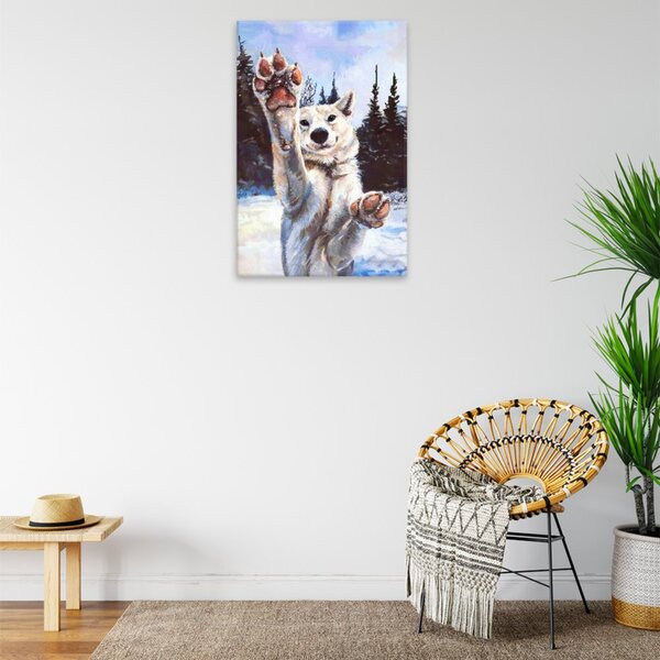 Obraz na plátně - Tlapy vlka - 40x60 cm - CZ výroba