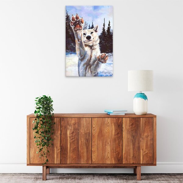 Obraz na plátně - Tlapy vlka - 40x60 cm - CZ výroba
