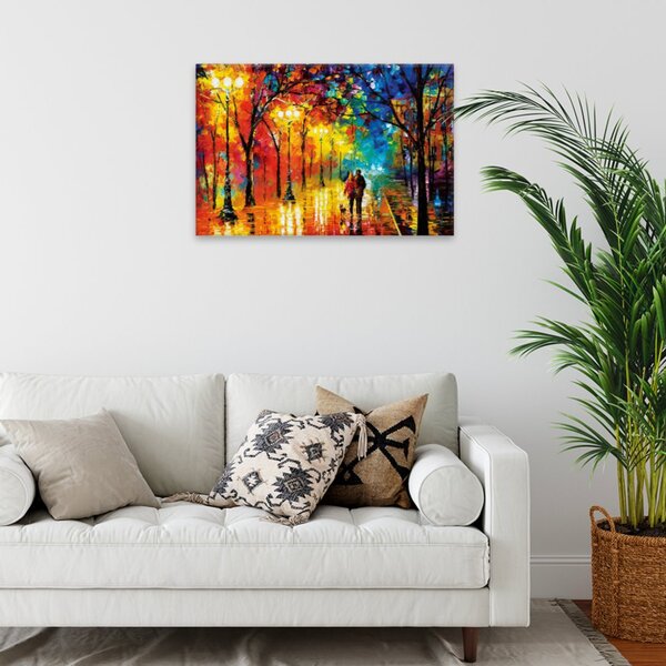 Obraz na plátně - Na večerní procházce - 60x40 cm