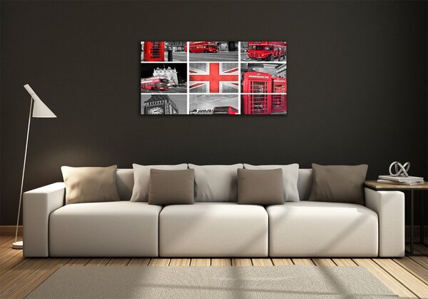 Fotoobraz na skle Koláž Londýn osh-67924955