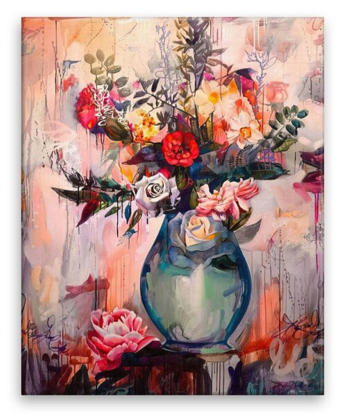 Obraz na plátně - Tajemná váza - 40x50 cm - CZ výroba