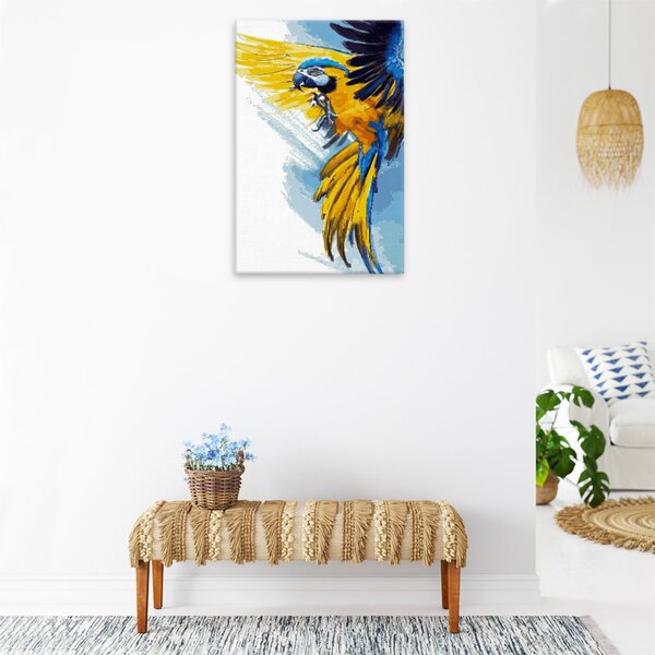 Obraz na plátně - Papoušek v rozletu - 40x60 cm
