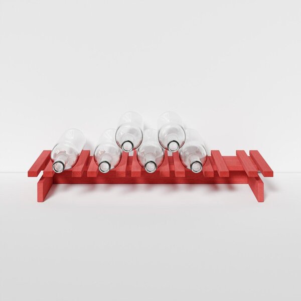 Raxi | Array 1015 tabletop, Stojan na víno | 5 lahví Barva: Rosso