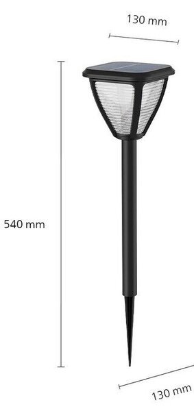 Philips 8720169265721 Outdoor solar Vapora solární zapichovací svítidlo/sloupek LED 1,5W/200lm 2700K IP44 černá