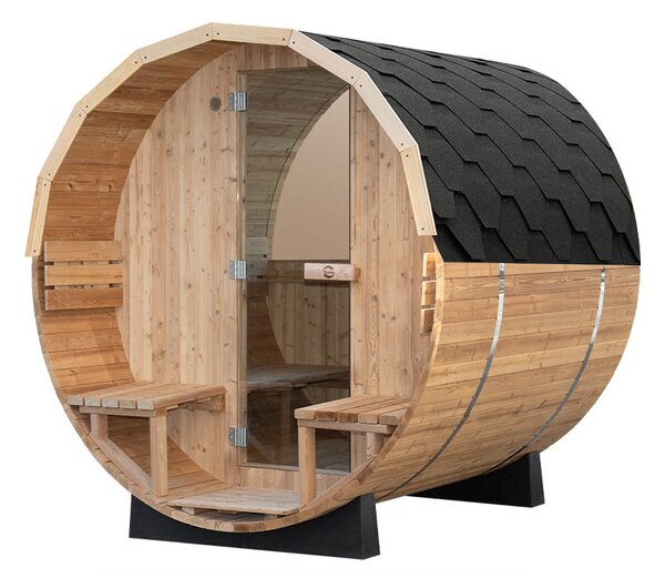 M-SPA - Záhradní sudová sauna 180 cm x Ø 210 cm