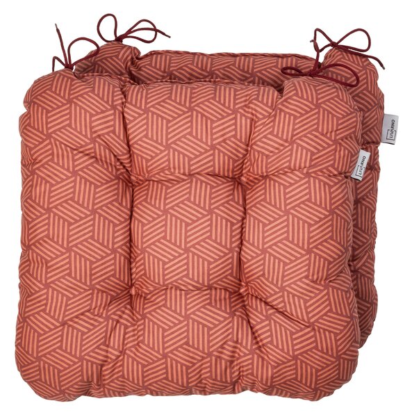 Livarno® Podsedák Valencia/Miami, 40 x 43 cm, 2 kusy (červená) (100400828003)