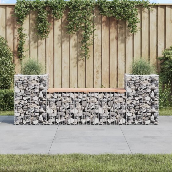 Zahradní lavice gabionový design 183x41x60,5 cm dřevo douglasky