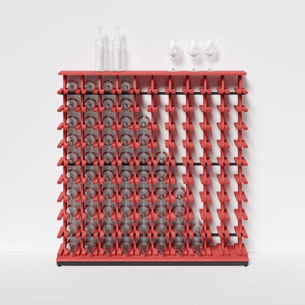 Raxi | Array 3210 shelf, Stojan na víno | 100 lahví Barva: Rosso