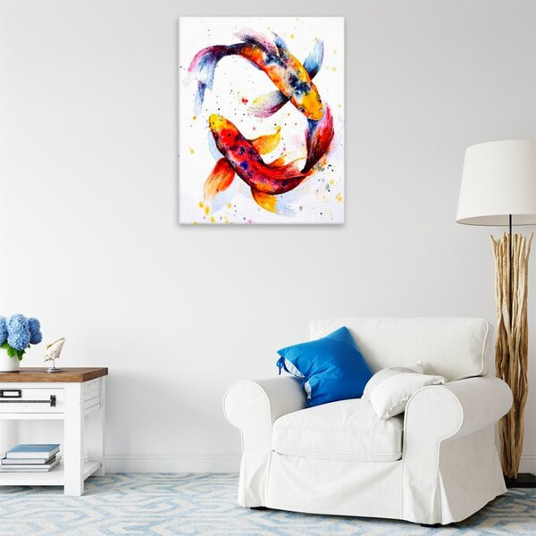 Obraz na plátně - Koi kapr - 40x50 cm - CZ výroba