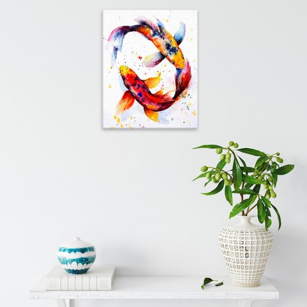 Obraz na plátně - Koi kapr - 40x50 cm - CZ výroba