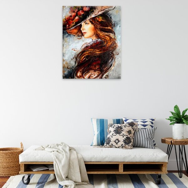 Obraz na plátně - Rytířská dáma - 40x50 cm