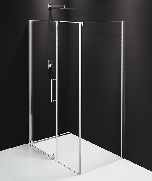 Polysan Sapho, ROLLS LINE obdélníková sprchová zástěna 1100x800 mm, L/P varianta, čiré sklo