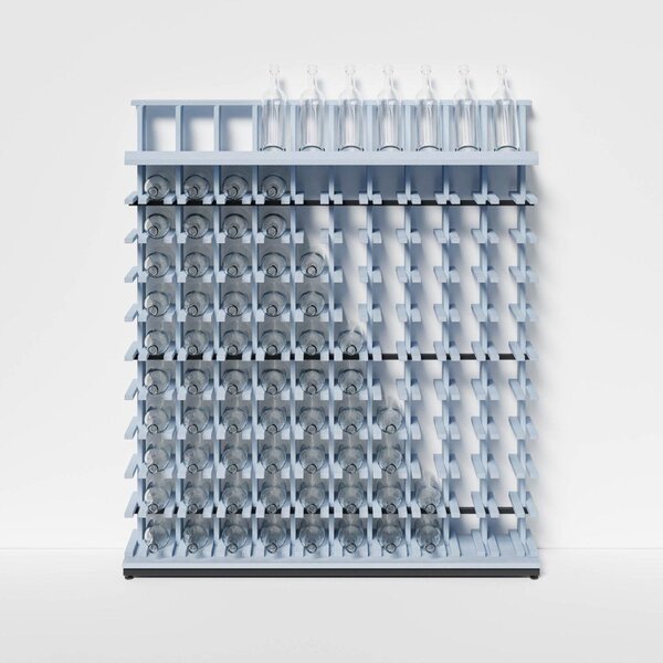 Raxi | Array 3410 display, Stojan na víno | 100 lahví Barva: Rosso