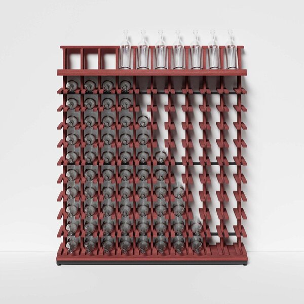 Raxi | Array 3410 display, Stojan na víno | 100 lahví Barva: Bordeaux