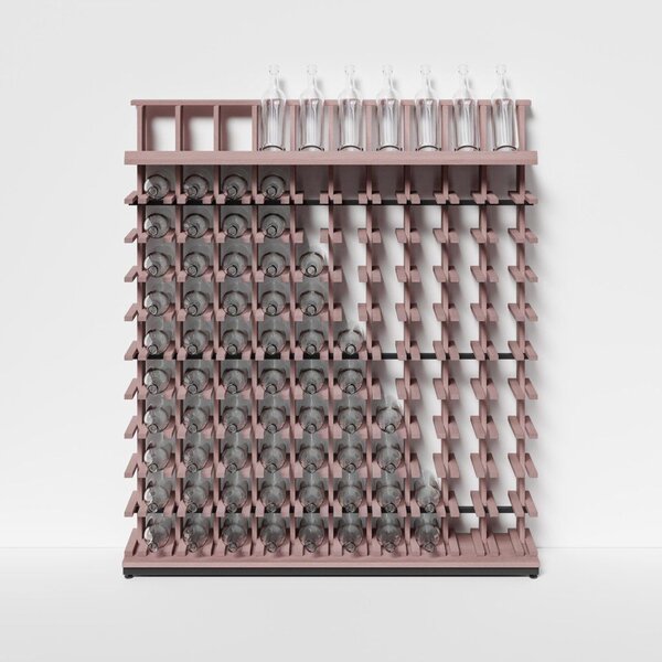 Raxi | Array 3410 display, Stojan na víno | 100 lahví Barva: Pink Violet