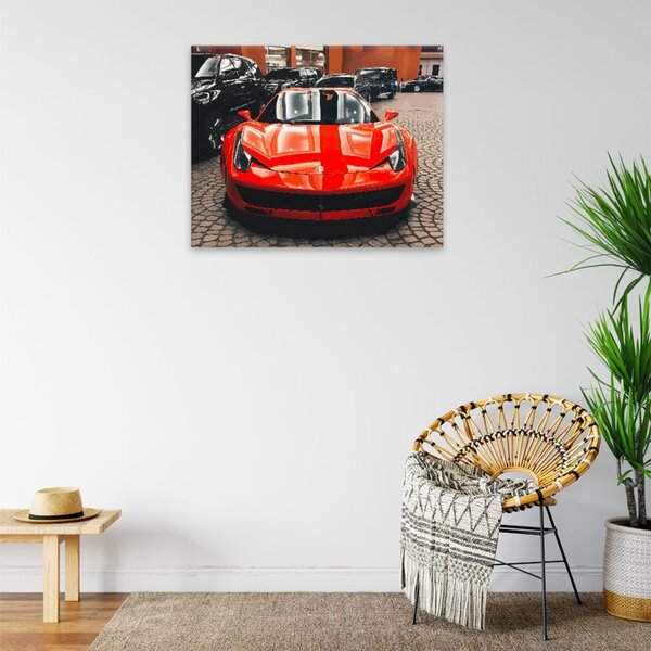 Obraz na plátně - Červené Ferrari - 50x40 cm